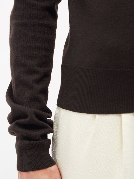 Bottega Veneta V-neck fine-knit wool-blend sweater