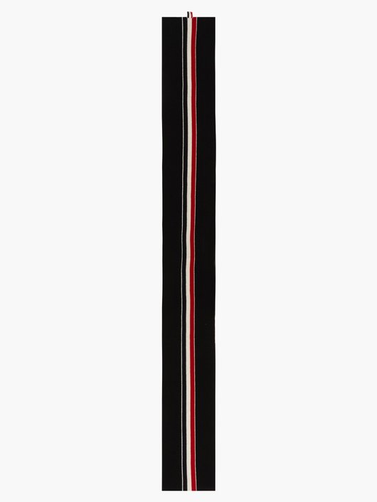 Thom Browne Tricolour-intarsia merino-wool scarf