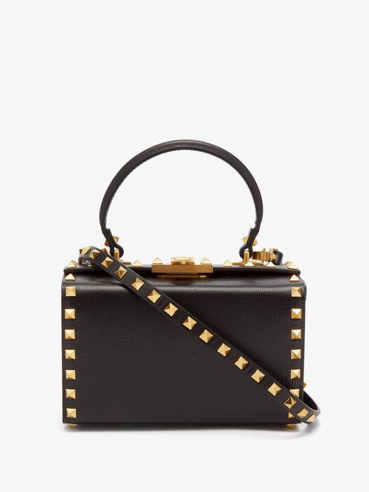 Alcove Rockstud mini leather cross-body bag