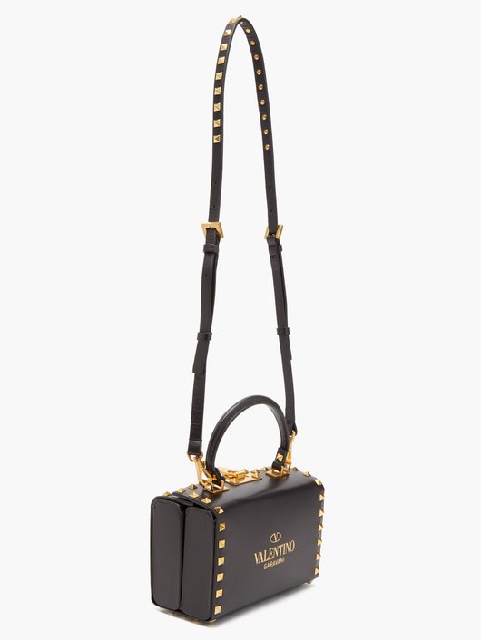 Alcove Rockstud mini leather cross-body bag