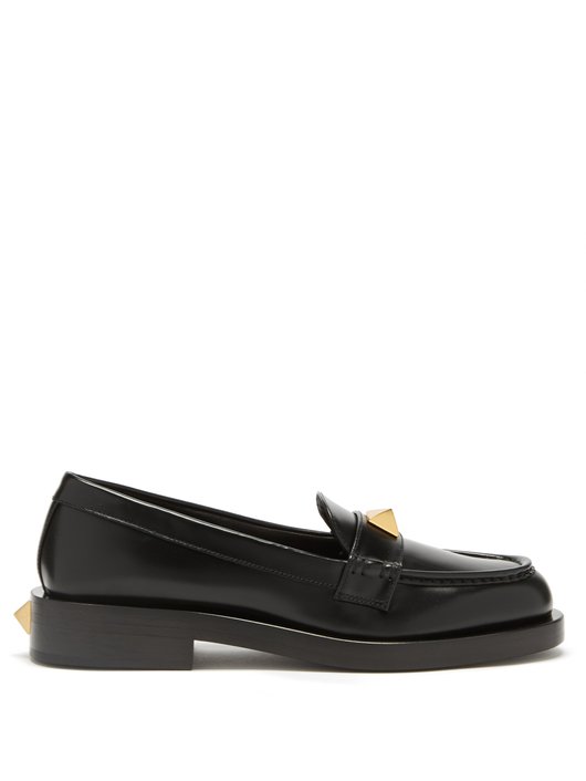 Roman Stud leather loafers