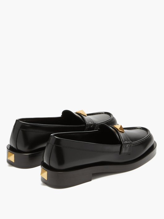 Roman Stud leather loafers