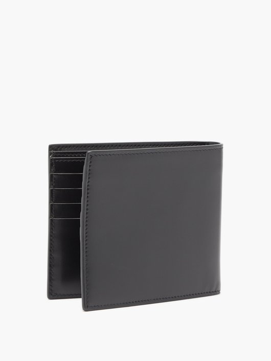 YSL-plaque leather bifold wallet