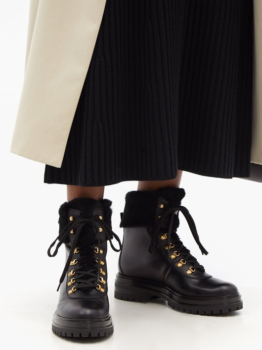 Alaska faux-shearling lined ankle boots