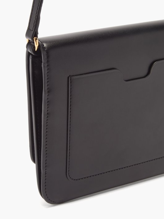 TB mini leather cross-body bag