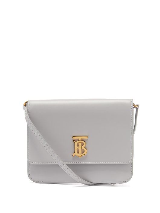 TB mini leather cross-body bag