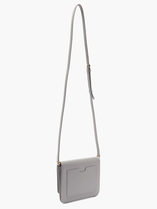 TB mini leather cross-body bag