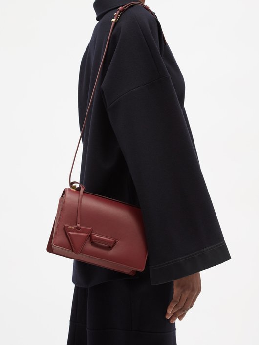 Barcelona leather shoulder bag