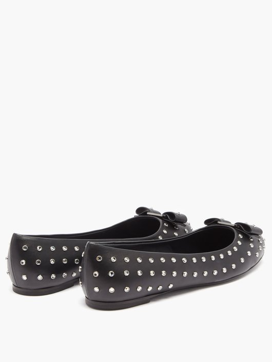 Varina studded leather ballet flats