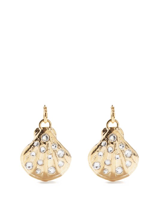 Summer Nights crystal & gold-plated earrings