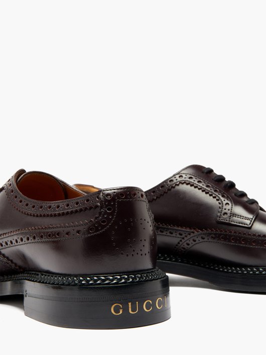 Gucci Henry leather Derby shoes