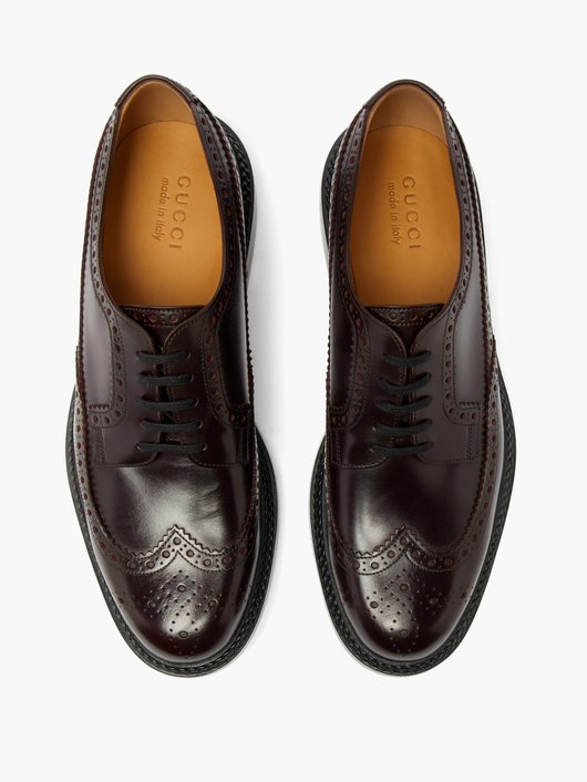 Gucci Henry leather Derby shoes