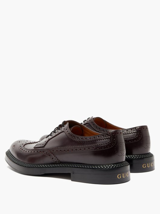 Gucci Henry leather Derby shoes