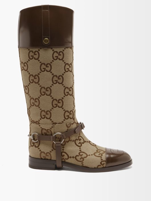 gucci logo boots