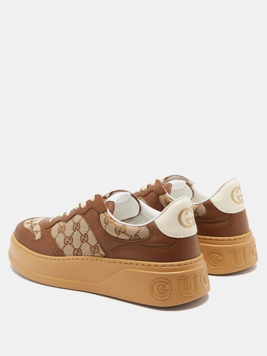 Gucci GG Supreme and leather trainers