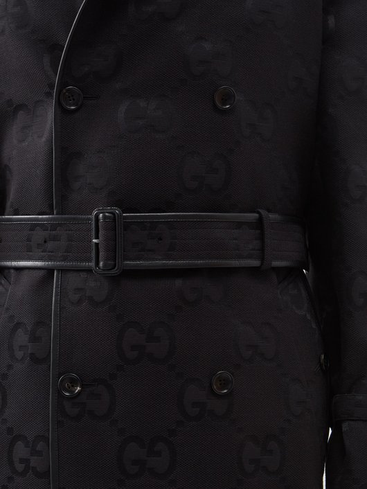 Gucci Jumbo GG-jacquard canvas trench coat