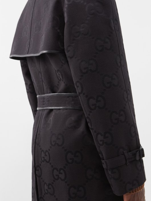 Gucci Jumbo GG-jacquard canvas trench coat