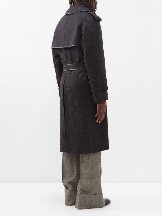 Gucci Jumbo GG-jacquard canvas trench coat