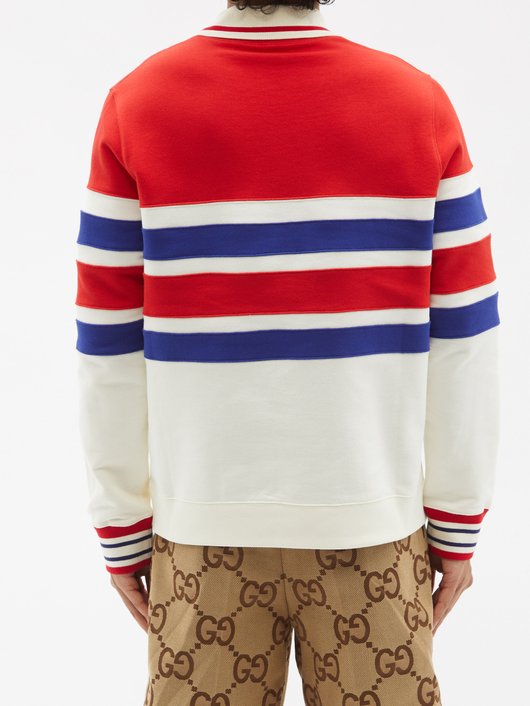 Gucci Gucci Tiger cotton-jersey rugby shirt