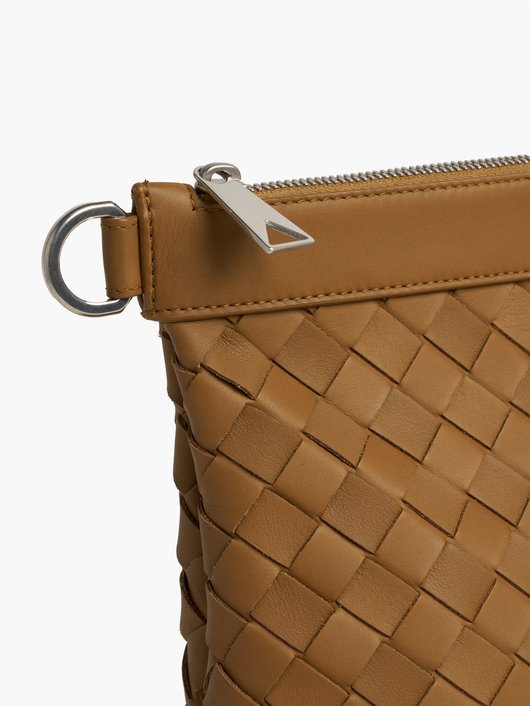 Bottega Veneta Hydrology Intrecciato-leather pouch