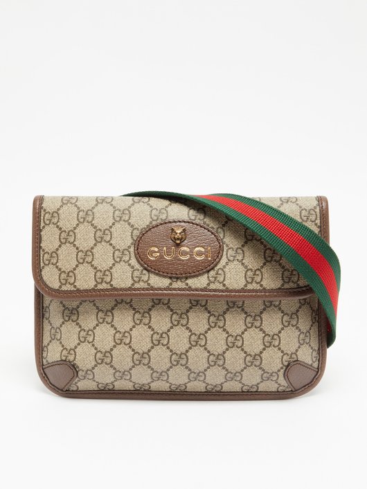 Gucci GG-jacquard coated-canvas shoulder bag