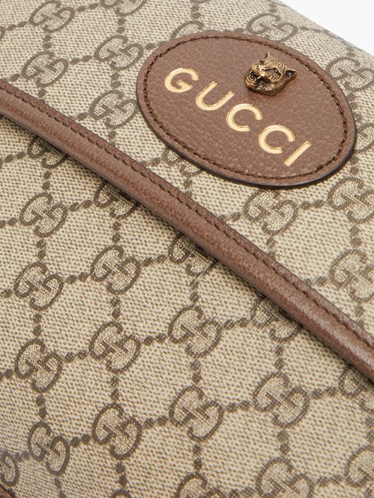 Gucci GG-jacquard coated-canvas shoulder bag