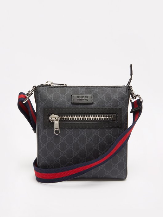 Gucci GG-jacquard coated-canvas cross-body bag