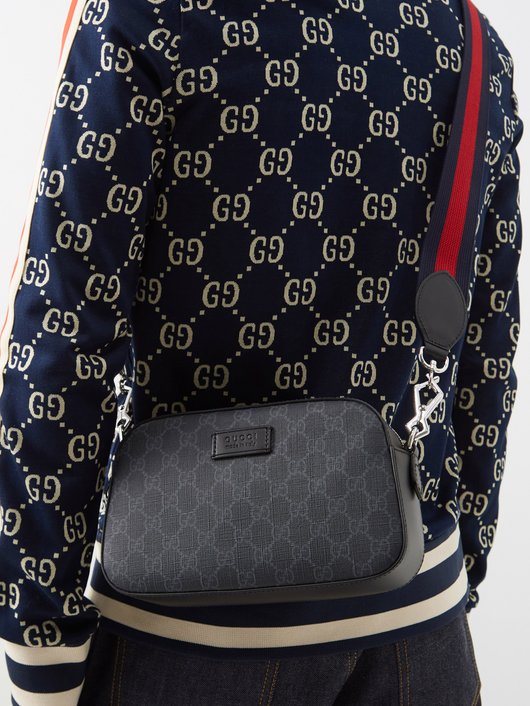 Gucci GG-jacquard coated-canvas shoulder bag