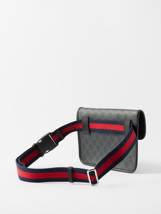 Gucci GG-logo coated-canvas belt bag