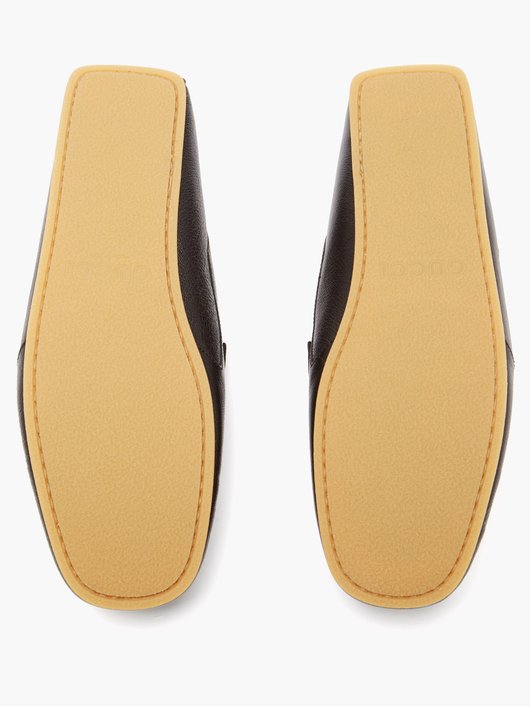 Gucci Ayrton GG-plaque leather loafers