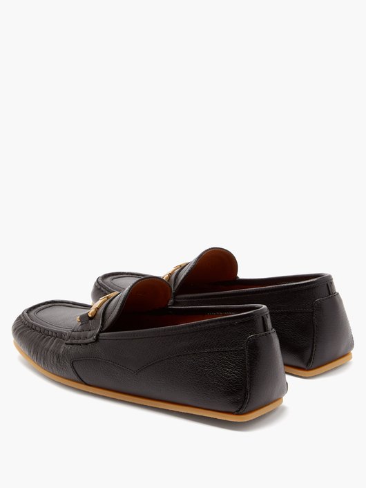 Gucci Ayrton GG-plaque leather loafers