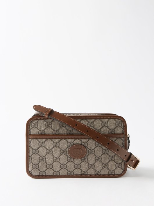 Gucci GG-logo coated-canvas cross-body bag