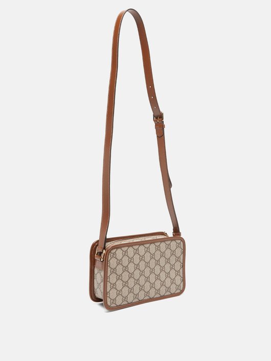 Gucci GG-logo coated-canvas cross-body bag