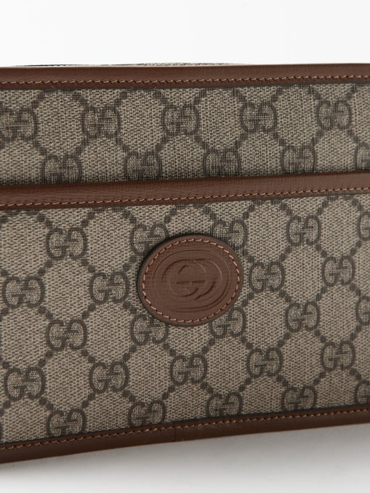 Gucci GG-logo coated-canvas cross-body bag