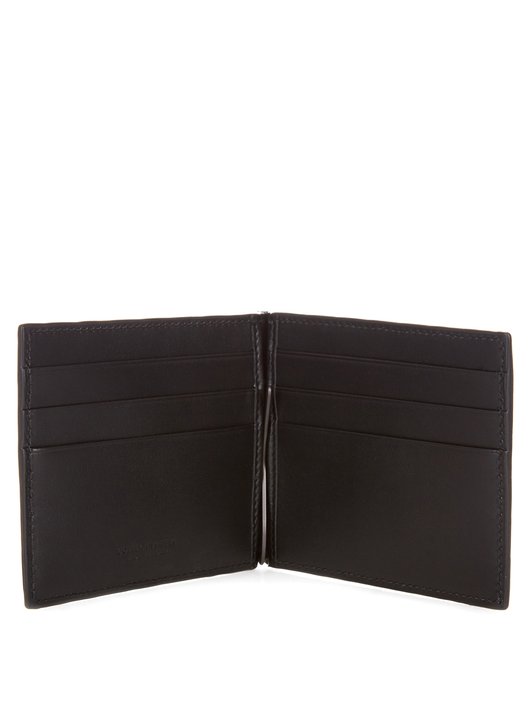 Bottega Veneta Intrecciato leather hinge wallet 