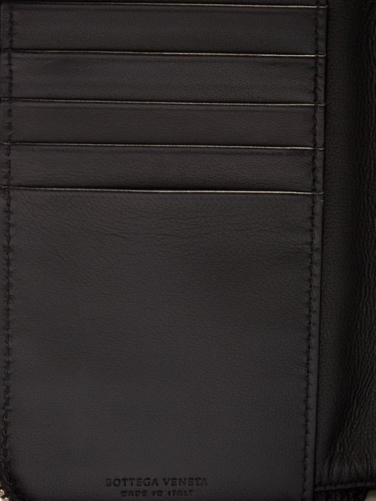 Bottega Veneta Intrecciato zip-around leather wallet