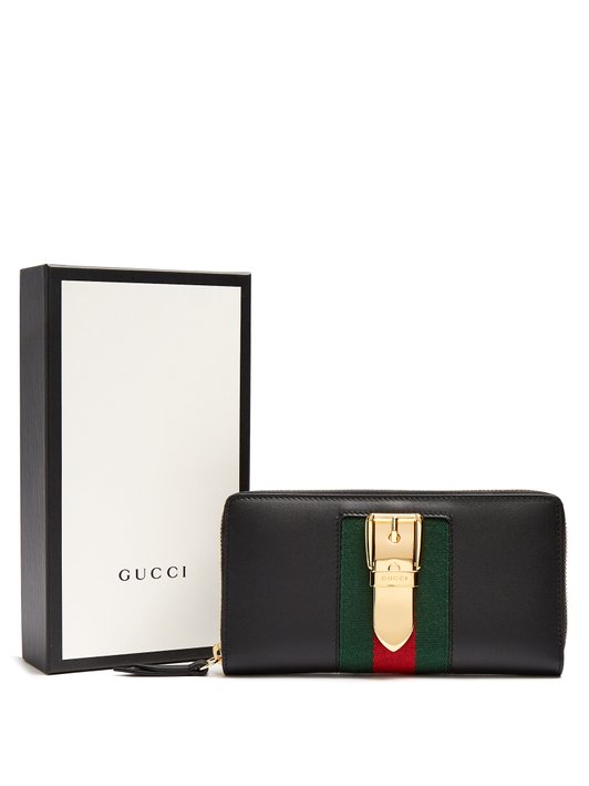 Gucci Sylvie zip-around leather wallet