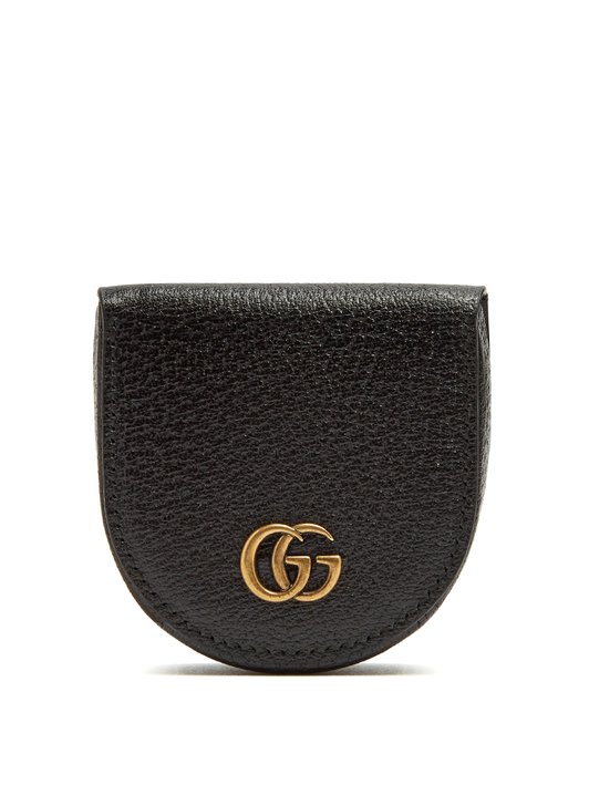 Gucci GG Marmont grained-leather coin purse