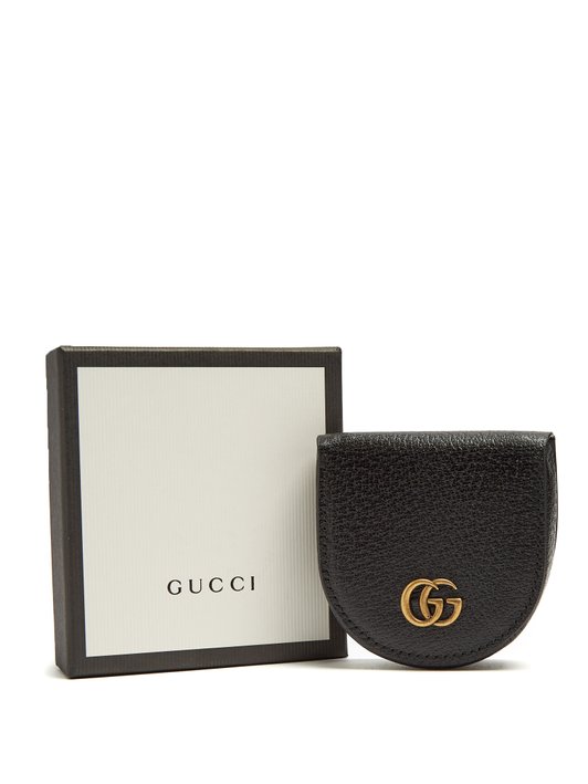 Gucci GG Marmont grained-leather coin purse