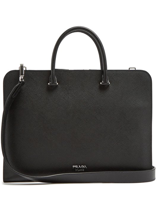 Prada Slim saffiano-leather briefcase