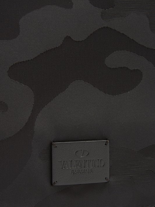 Valentino Camouflage-jacquard pouch