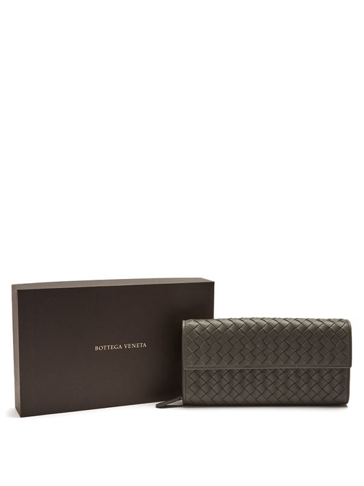 Bottega Veneta Intrecciato continental leather wallet