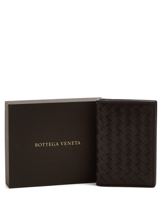 Bottega Veneta Intrecciato bi-fold leather wallet