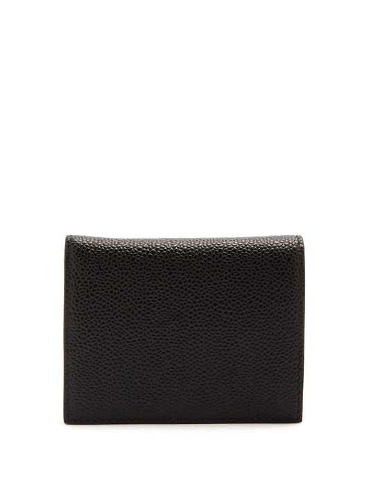 Thom Browne Bi-fold grained-leather wallet