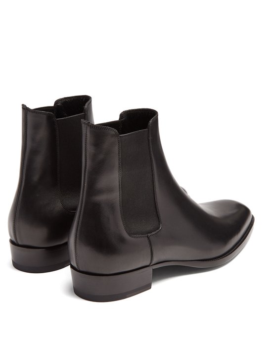 Saint Laurent Wyatt leather chelsea boots