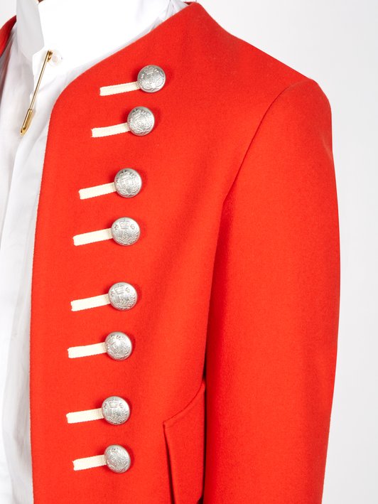 Burberry Button-embellished wool military jacket