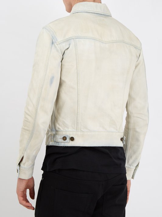 Saint Laurent Classic bleached-denim jacket