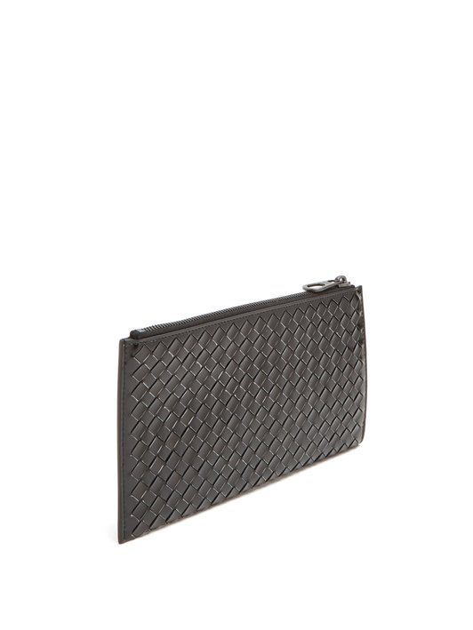 Bottega Veneta Intrecciato leather travel wallet