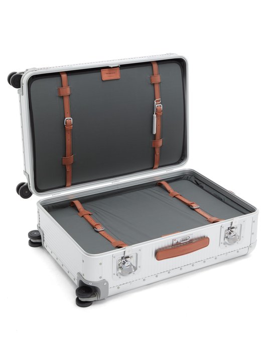 Fabbrica Pelletterie Milano Bank Spinner 76 aluminium suitcase 