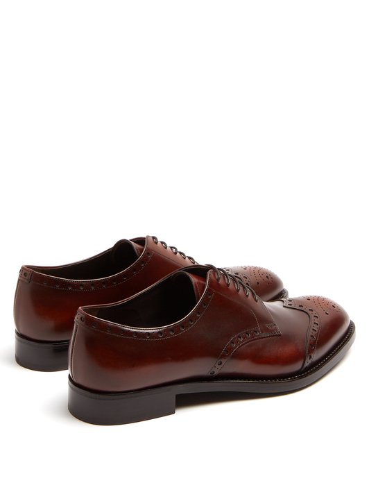 Prada Lace-up leather brogues
